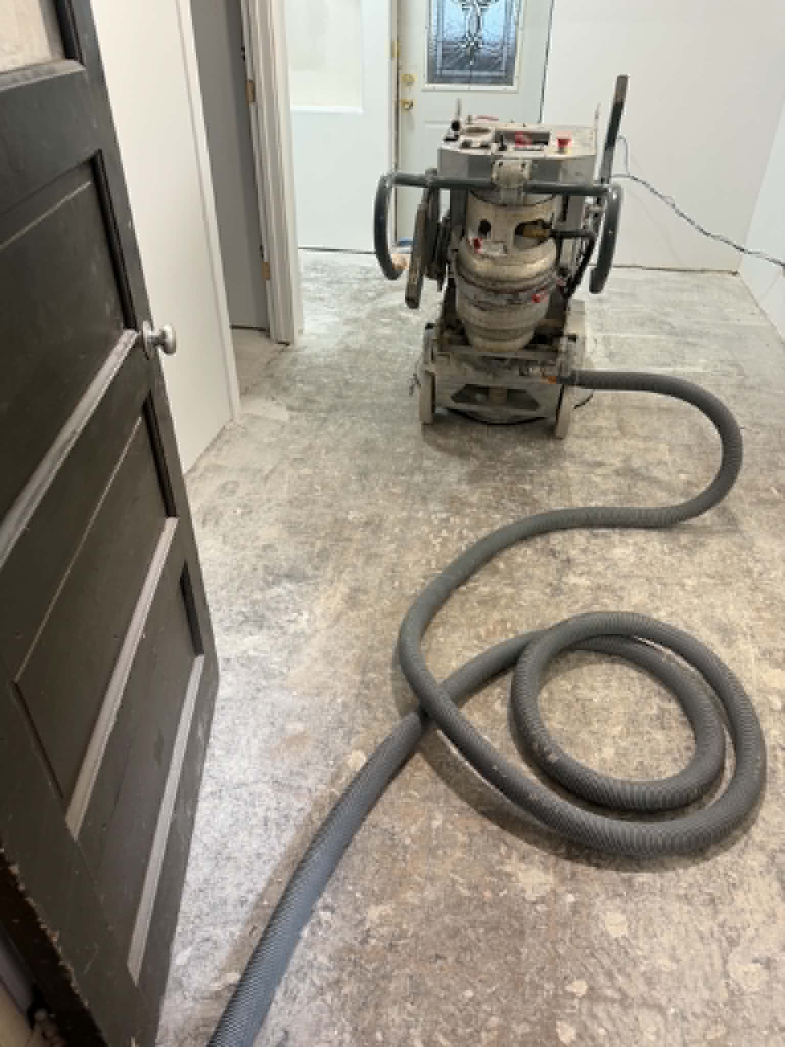 Concrete grinding and garage epoxy flooring prep near me in Sheboygan County